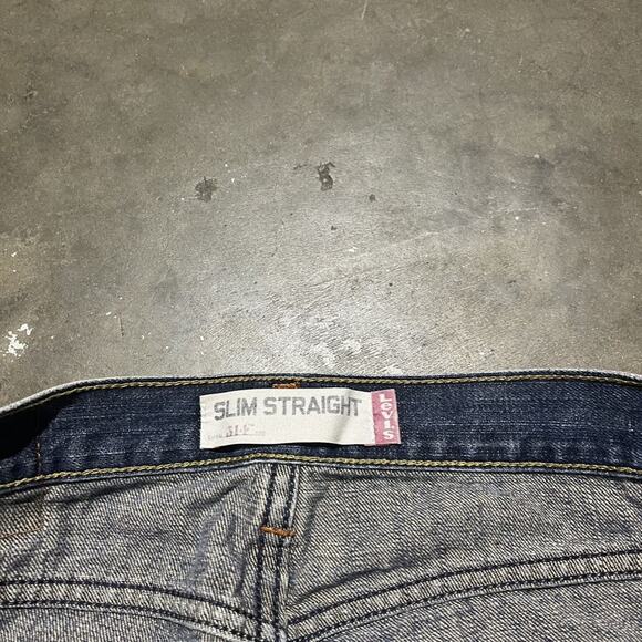 Vintage Y2k Levi's 514 Slim Straight Leg Jeans 31x30 - Picture 4 of 5